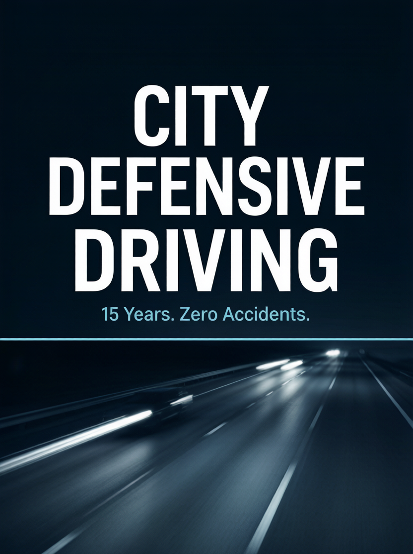 City Defensive Driving — 15 Years. Zero Accidents. — Ebook cover